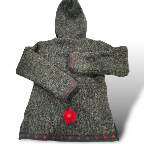 Wool Jacket Handmade in Nepal Laundromat Size Small Wool Winter Zippered Jacket - Picture 11 of 16
